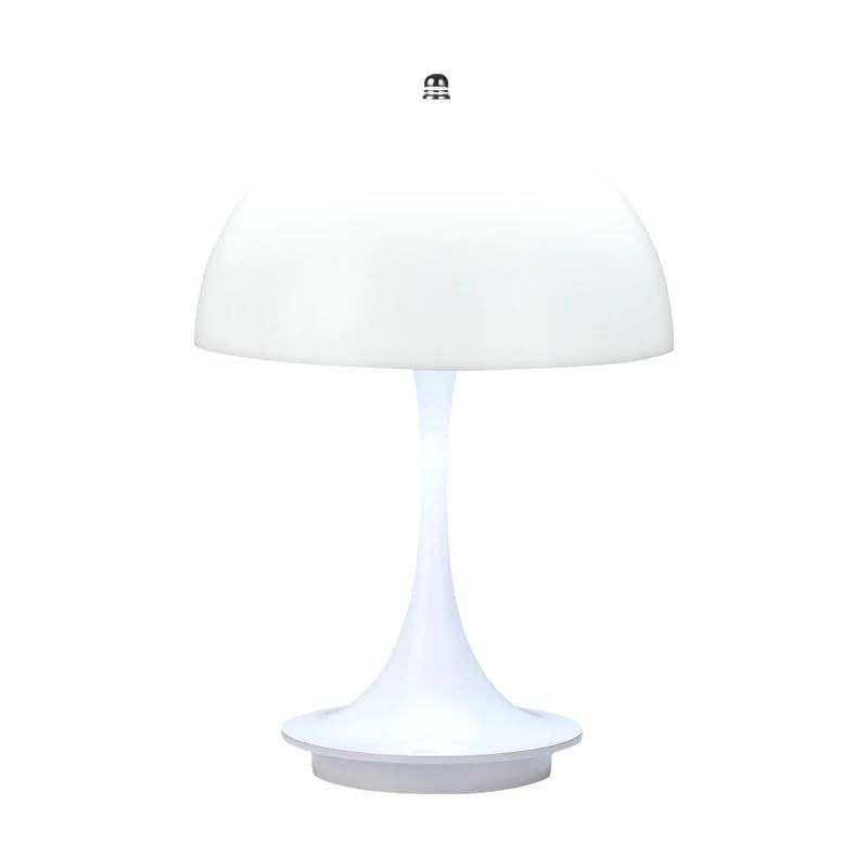 USB Charging Mushroom Desk Lamp Touch Eye Protection Bedroom Bedside Lamp White_0