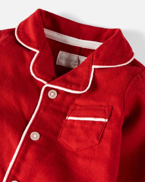 Baby Organic Cotton Coat Style Pajamas_1