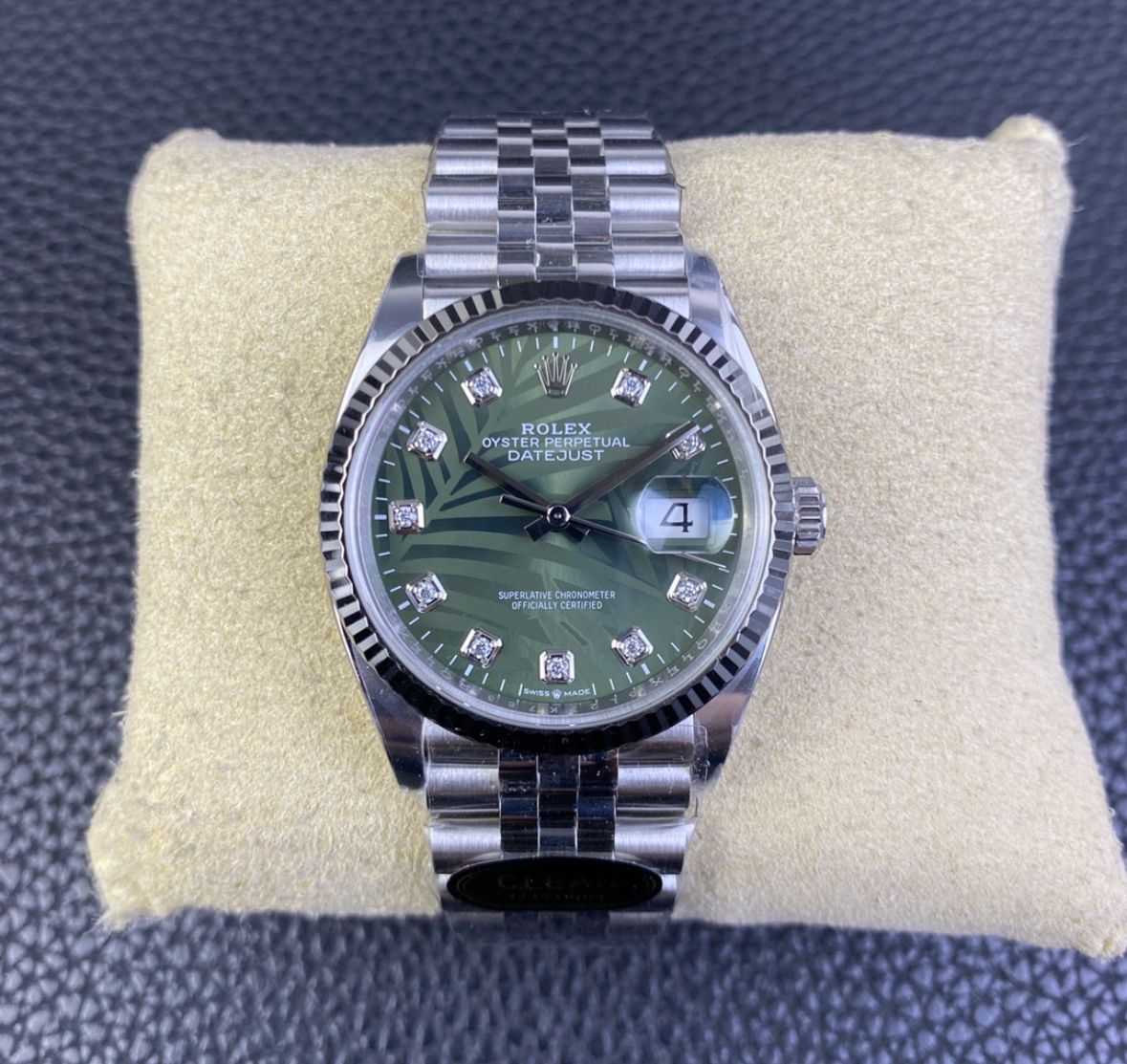 Super Clone Datejust 36 Diamon Palm Dial_0