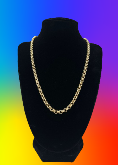 14k yellow gold Rolo chain, 12.50 gram, 20 inch_0