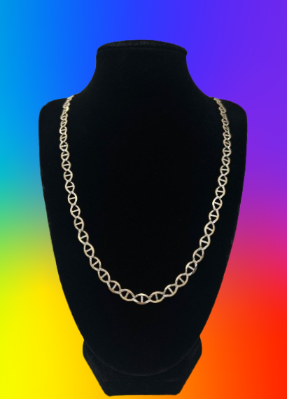 14k yellow and white gold(Two-Tone) chain, 18.60 gram, 27 inch_0