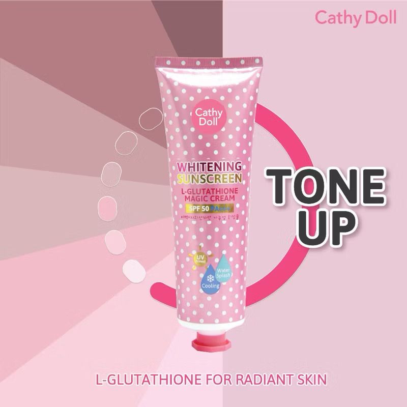 CATHY DOLL L-Glutathione Magic Cream Whitening Sunscreen SPF50 _4