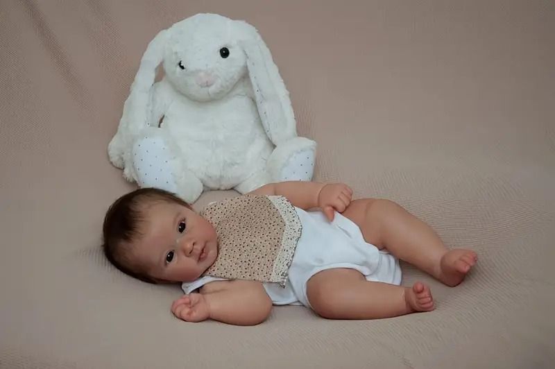  Reborn Baby Doll, 20-inch Soft Vinyl Lifelike, Hand-Rooted Hair, Realistic 3D Skin Texture_0