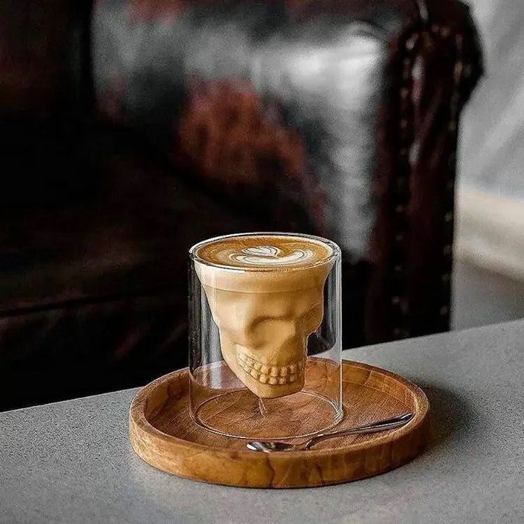 Tasse en Verre en Forme de Skull_1