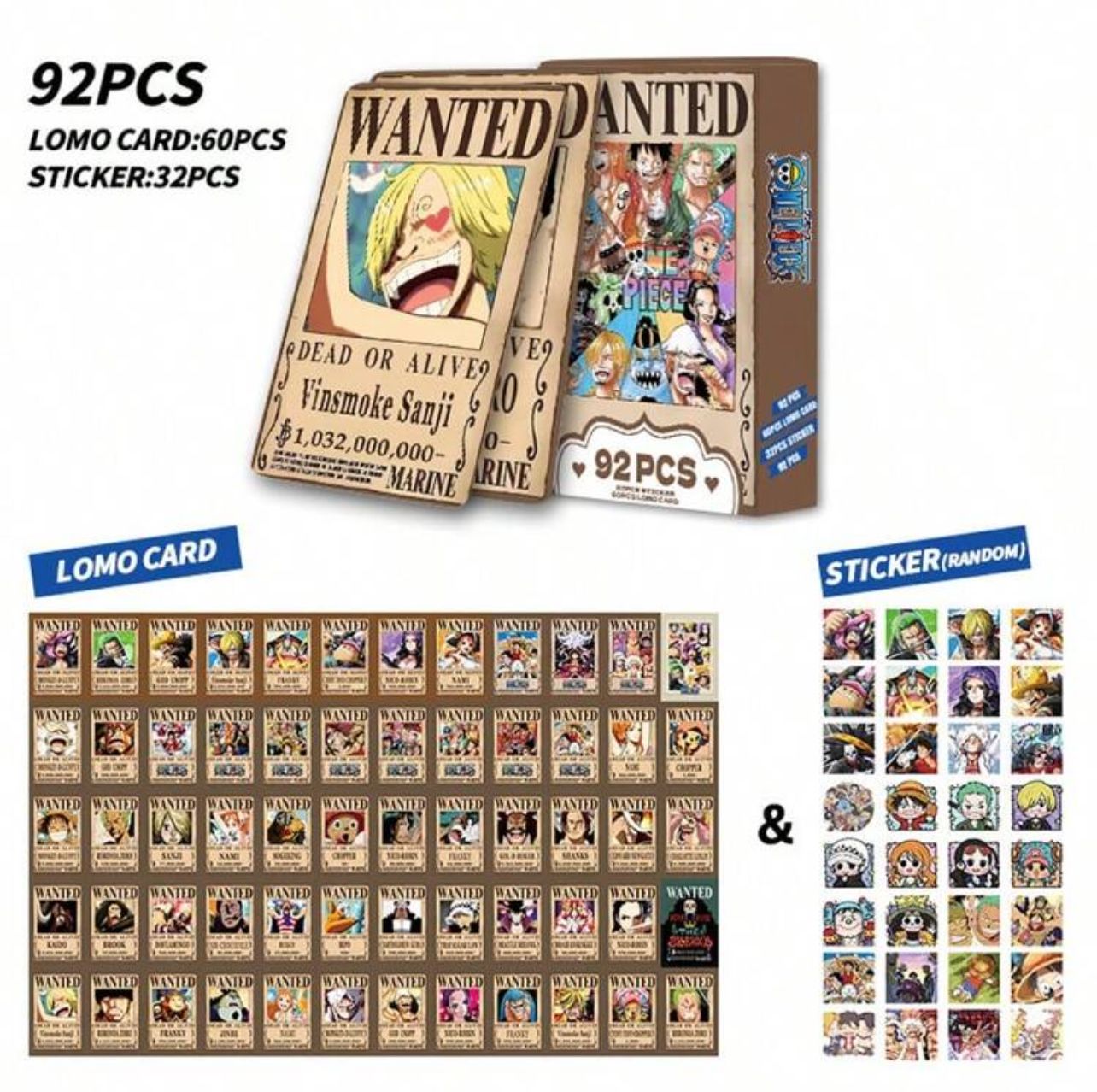 Cartes de Collection One Piece avec Stickers_1