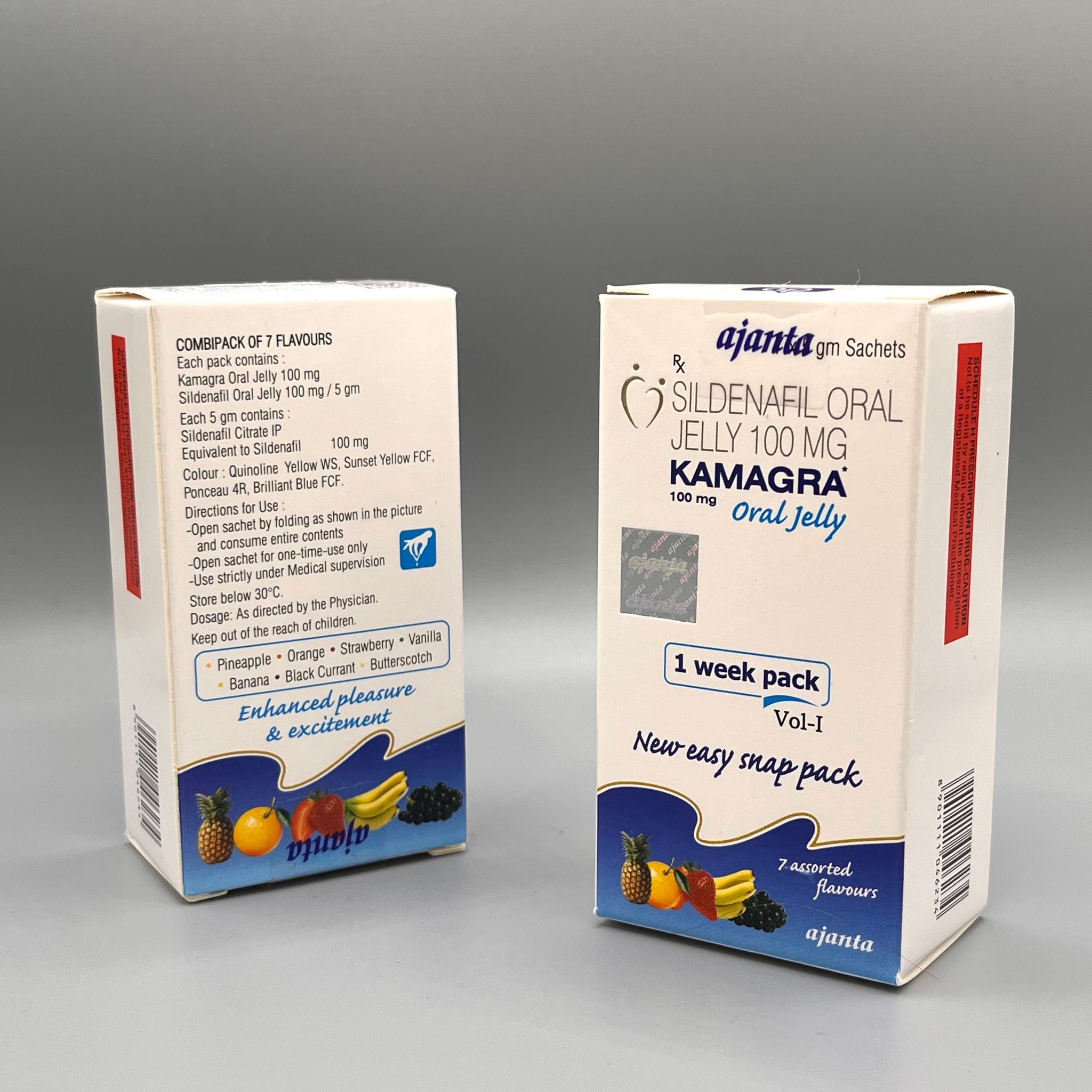 Kamagra Jelly - 7 x 100mg Sildenafil Citrate Sachets_0