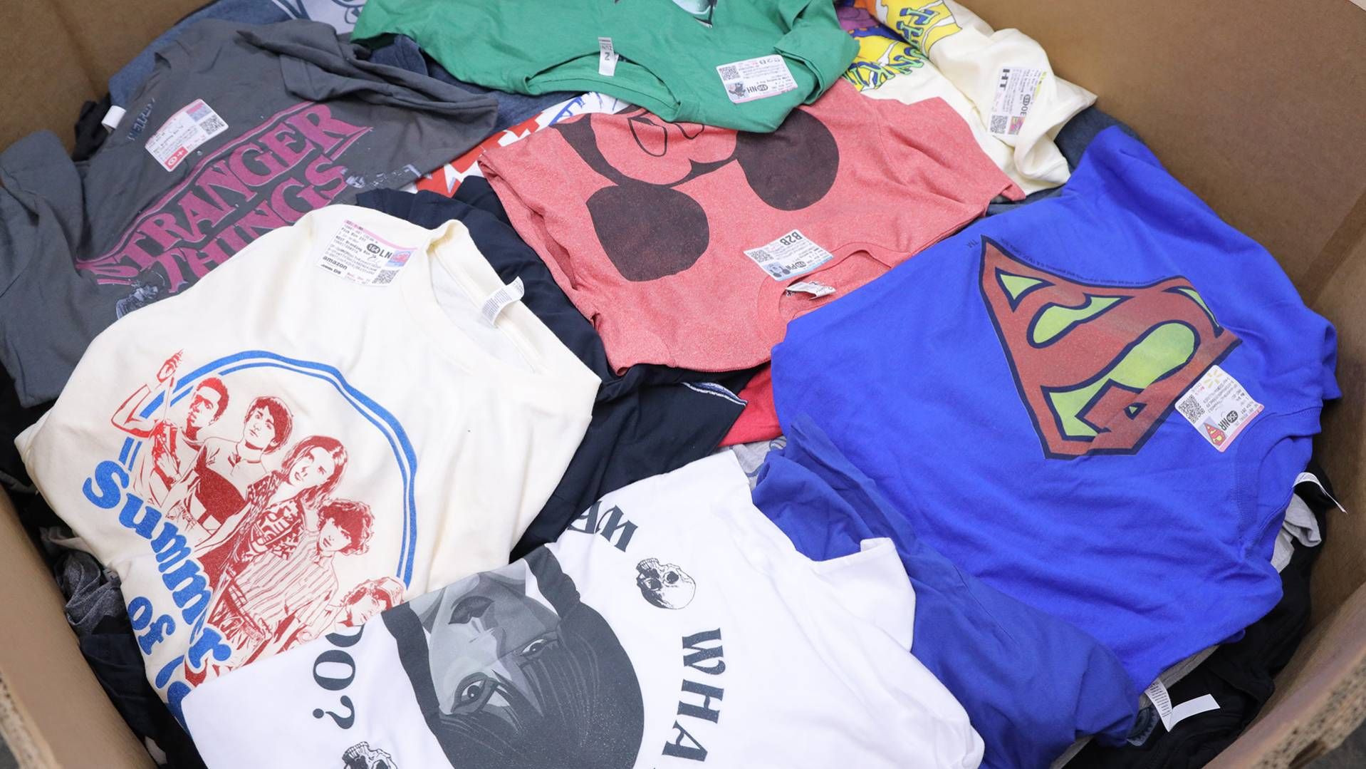 Irregulars Unmanifested Pallets of Assorted Licensed T Shirts for Men, Women & Children _4