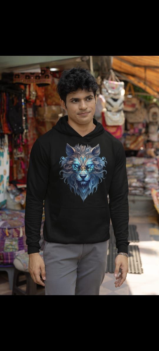 Unisex Sweatshirt Hoodies-Lion_0