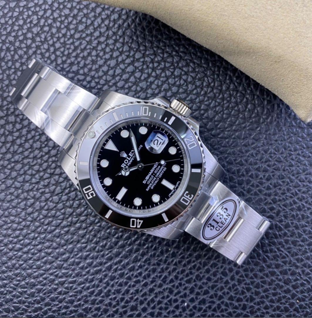 Super Clone Submariner Date 116610LN Black Dial 40mm Black Ceramic Bezel 904L Steel Case & Oyster Bracelet 3235 Movement_5