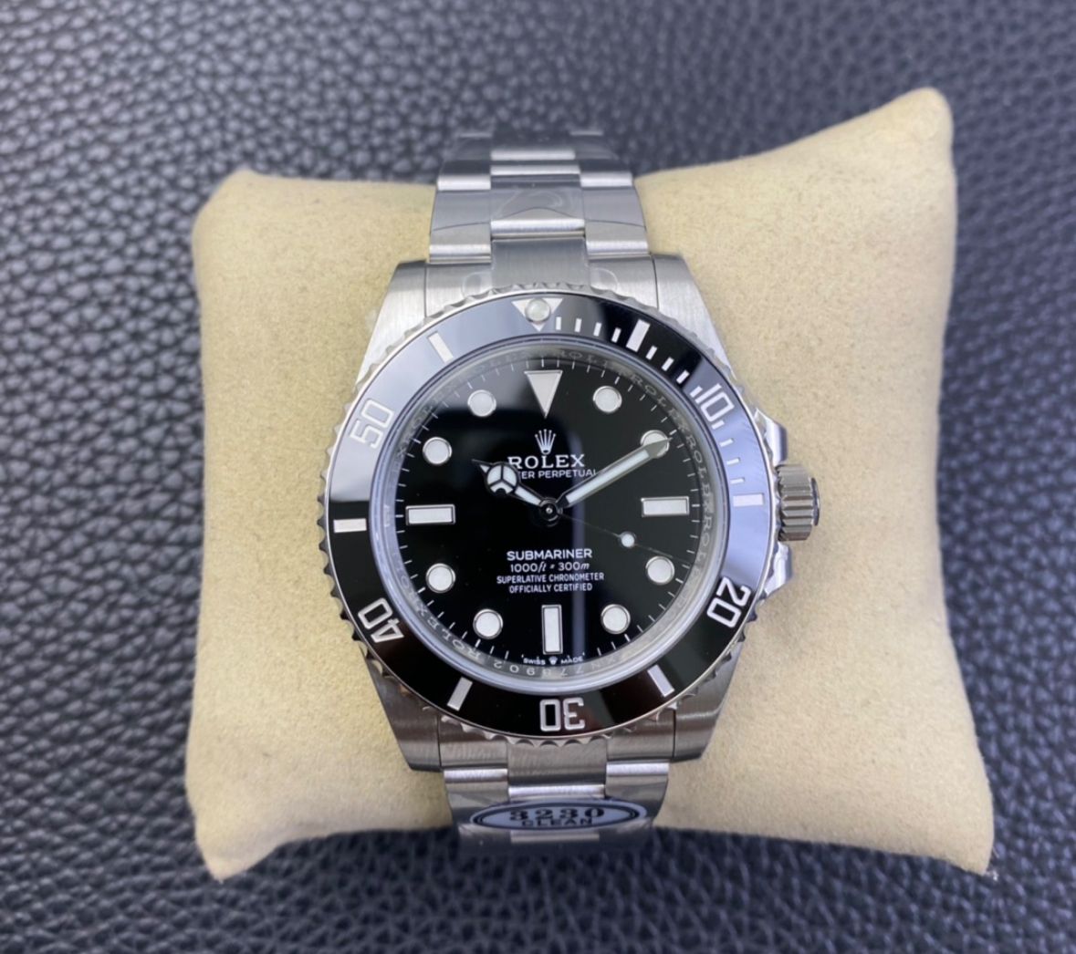 Super Clone Submariner No Date 124060 41mm Black Dial 904L Steel CF Rolex Sub No Date Super Clone - 3235 Movement_0