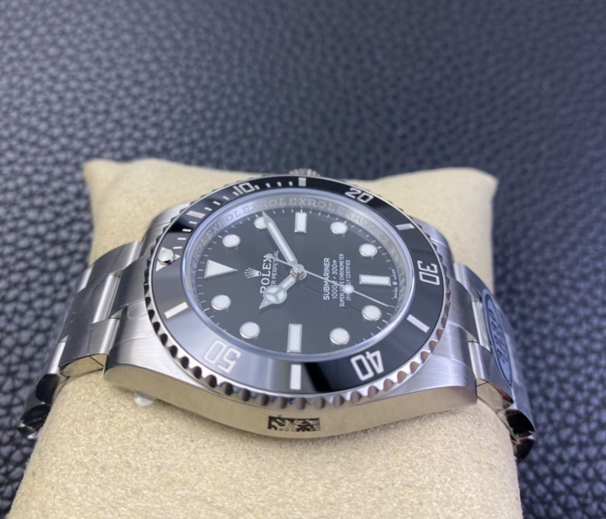 Super Clone Submariner No Date 124060 41mm Black Dial 904L Steel CF Rolex Sub No Date Super Clone - 3235 Movement_3