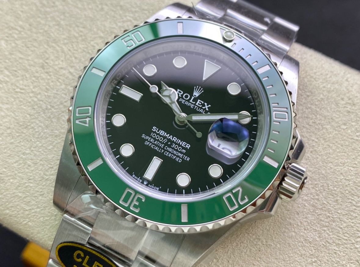 Super Clone Submariner Date Starbucks Green Bezel 126610LV - 3235 Movement_1