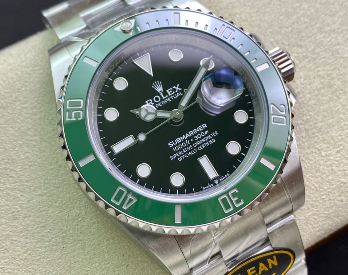 Super Clone Submariner Date Starbucks Green Bezel 126610LV - 3235 Movement_2