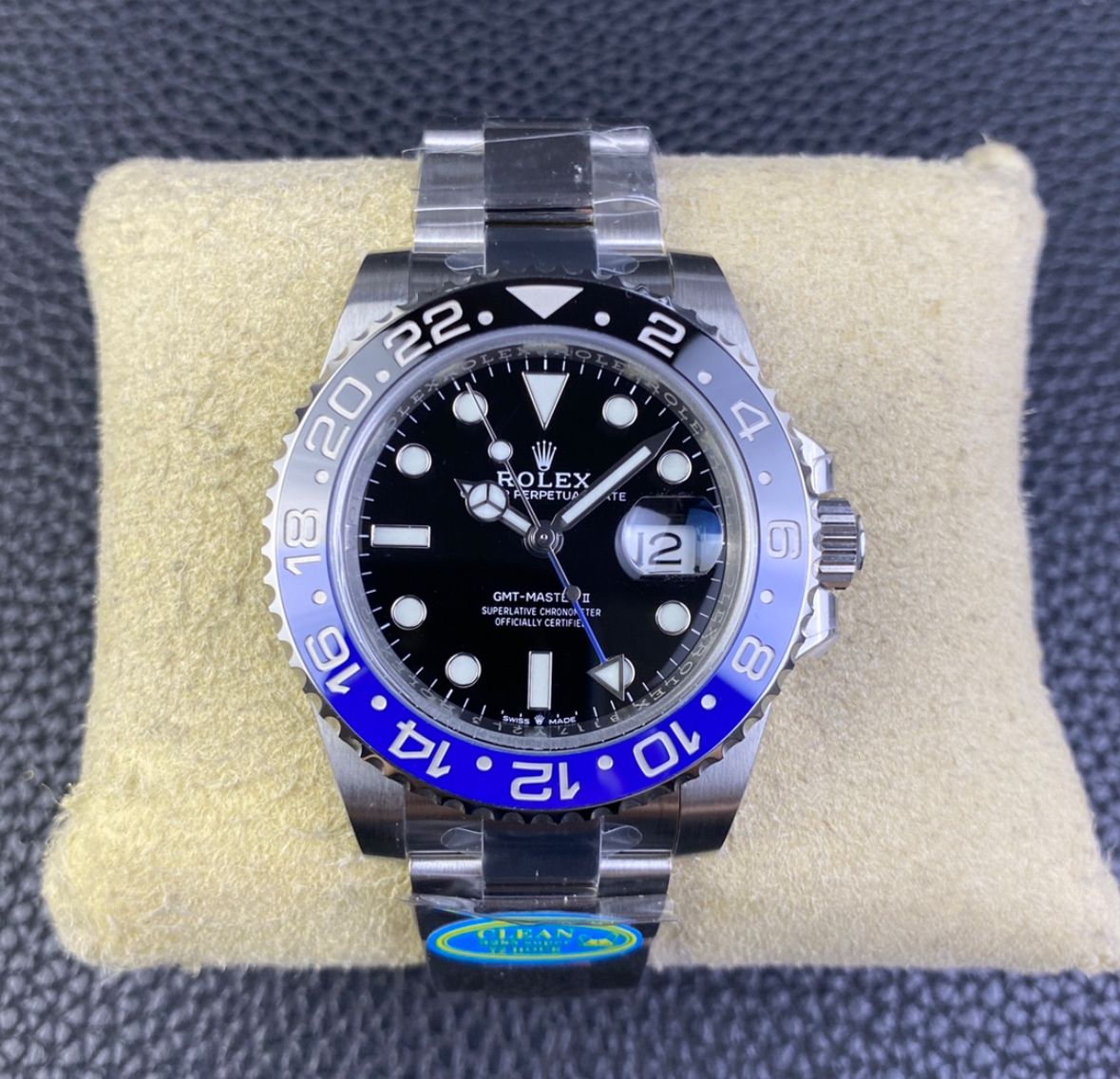 Super Clone GMT-Master II Batman, Stainless Steel Oyster 126710_0