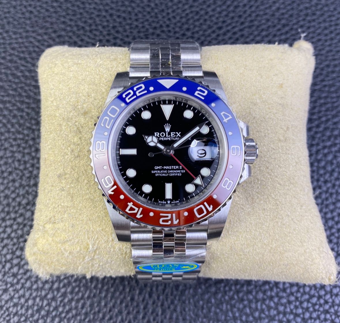 Super Clone GMT-Master II Pepsi, Stainless Steel Jubilèe 126710_0