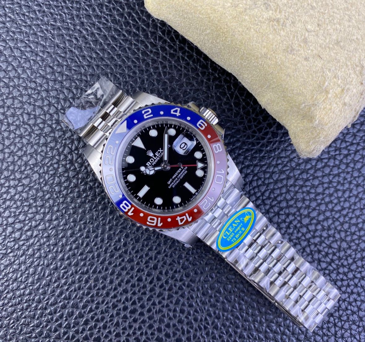 Super Clone GMT-Master II Pepsi, Stainless Steel Jubilèe 126710_8