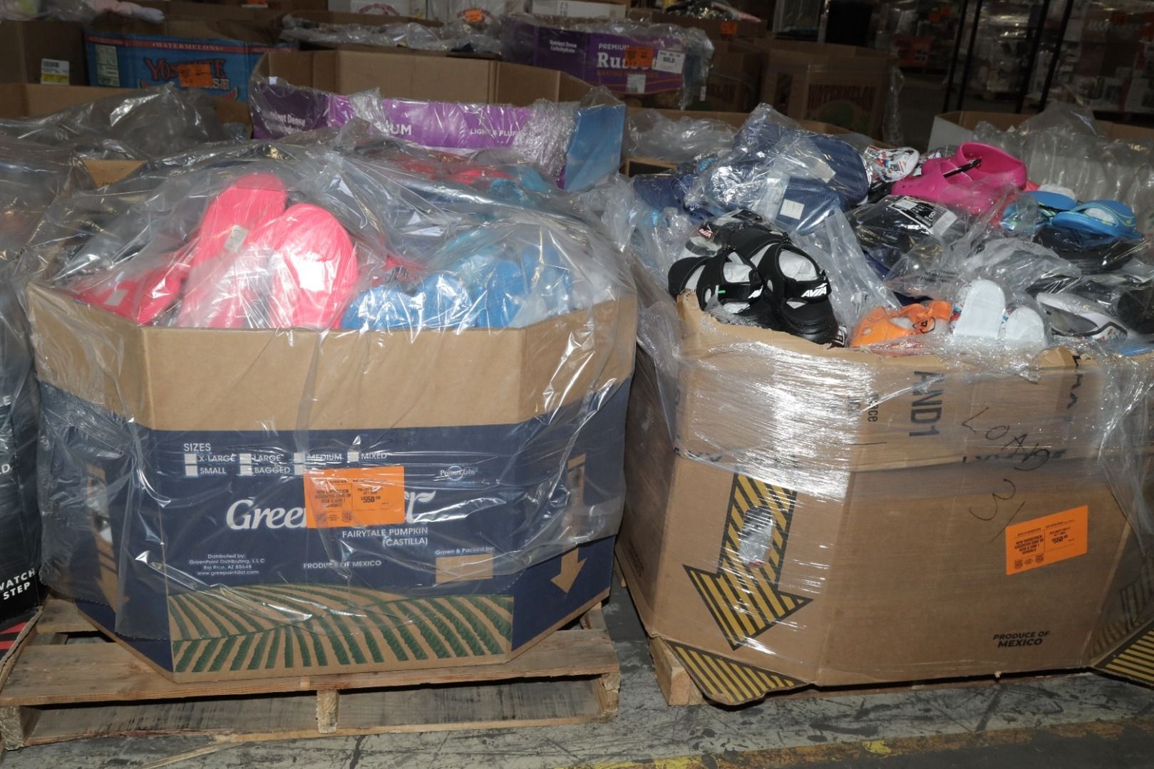 New Overstock Assorted Bins of Avia & And 1 Sandals_0