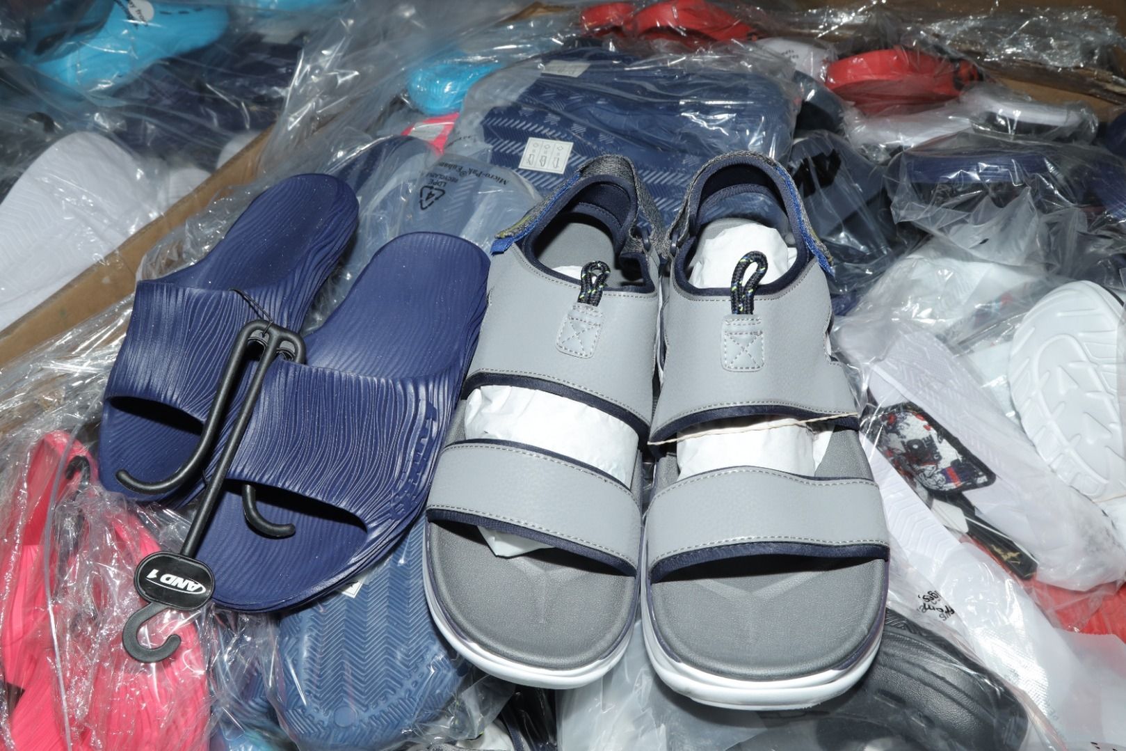 New Overstock Assorted Bins of Avia & And 1 Sandals_14