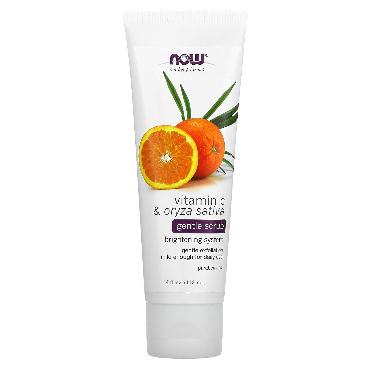 NOW VIT C & ORYZA SATIVA SCRUB 4 OZ_0