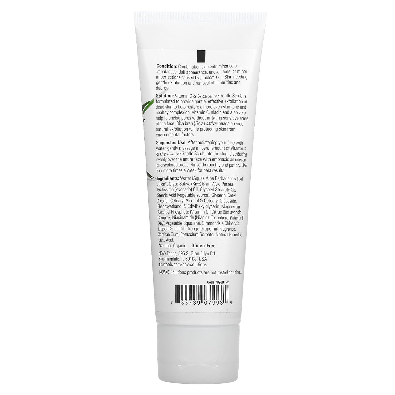 NOW VIT C & ORYZA SATIVA SCRUB 4 OZ_1