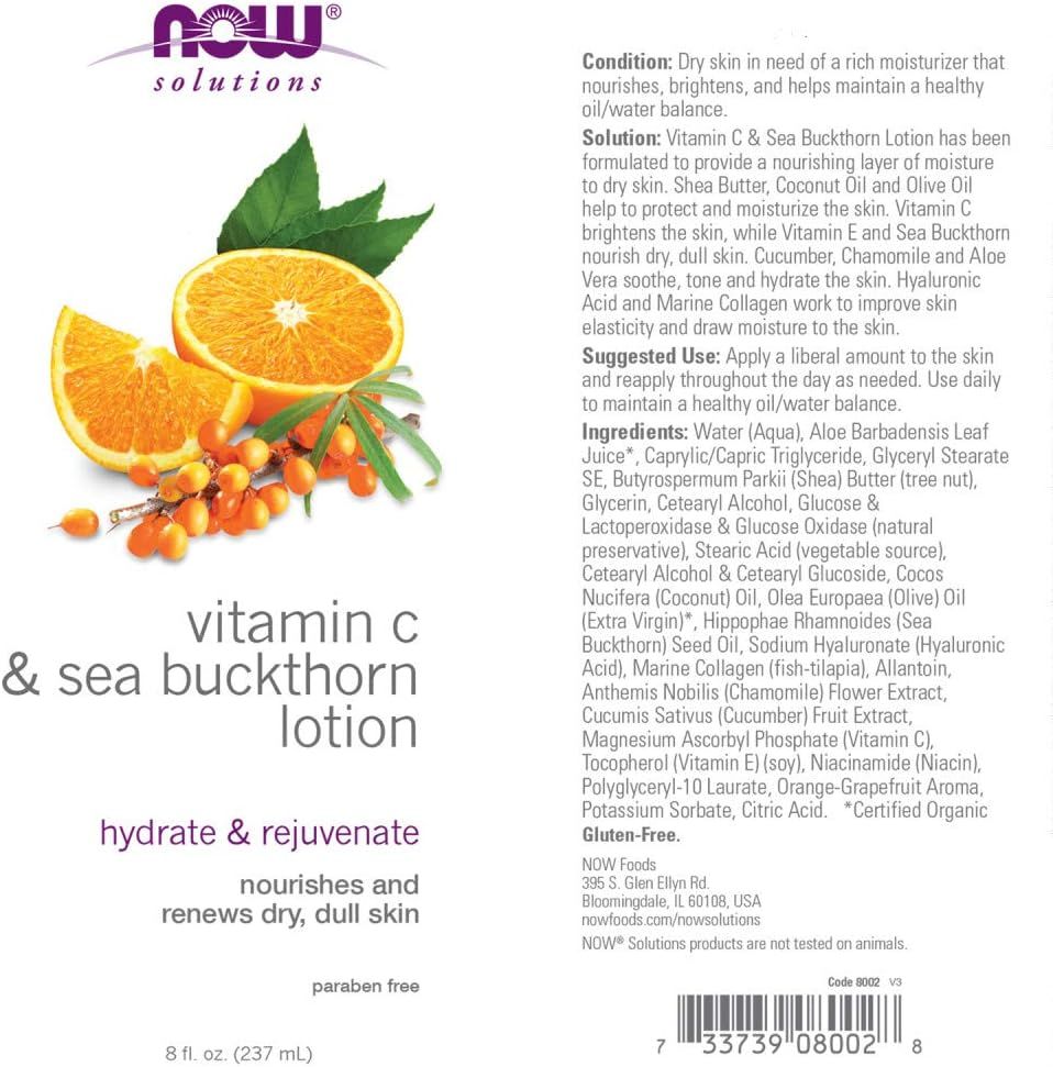 NOW VIT C & SEA BUCKTHORN BODY LOTION 8 OZ_1