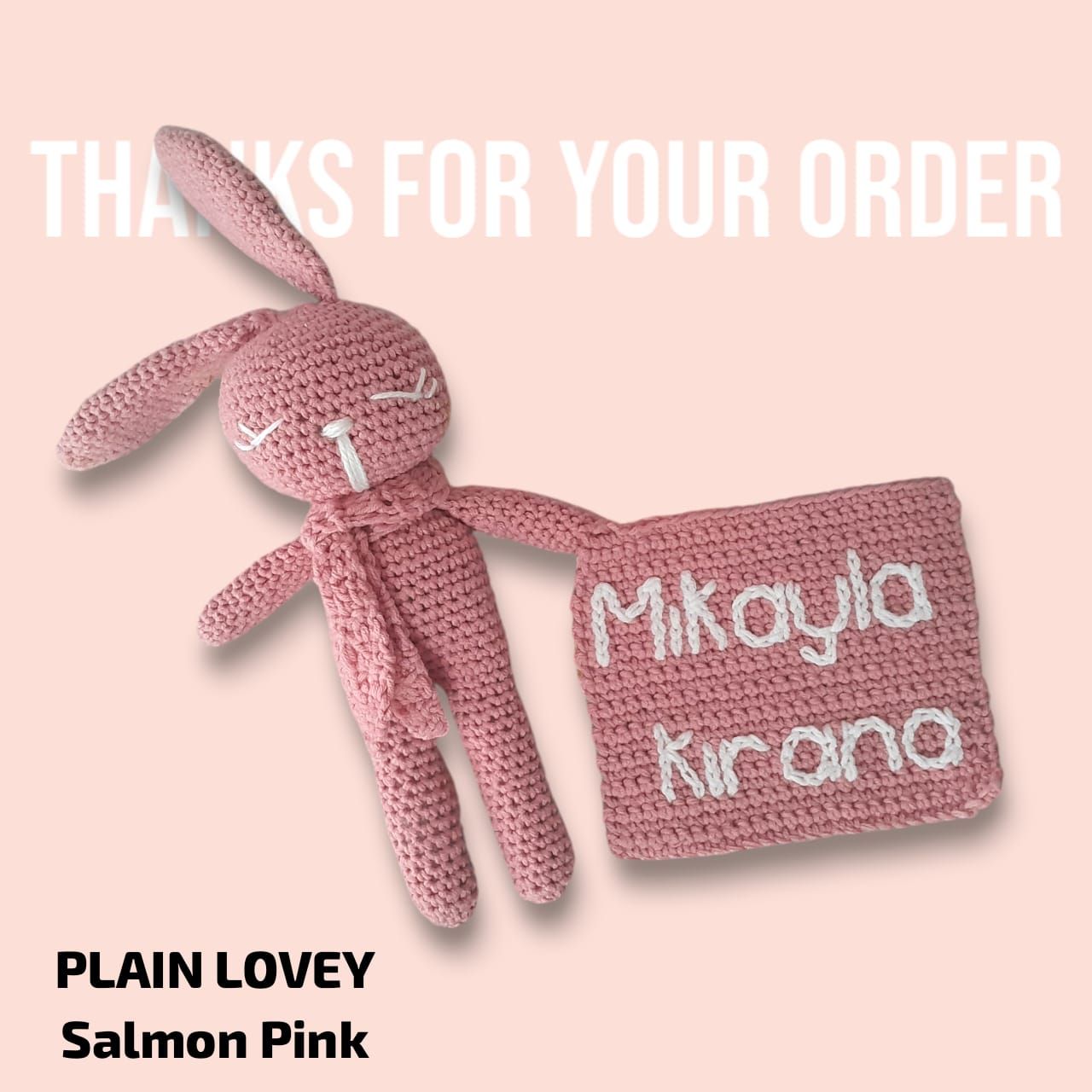 [PREORDER] Customised Name Lovey Bunny_1