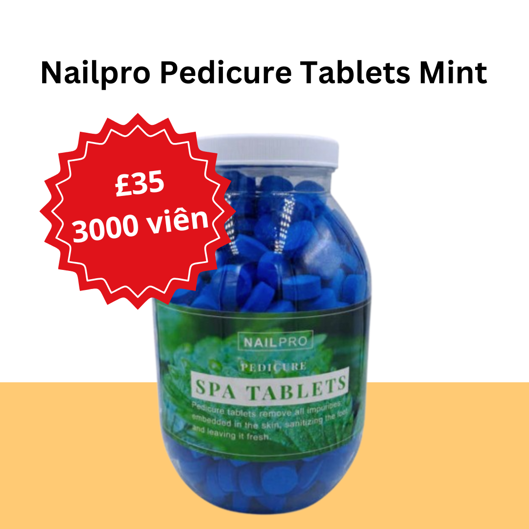 (3000 Viên) Nailpro Pedicure Tablets Mint _0