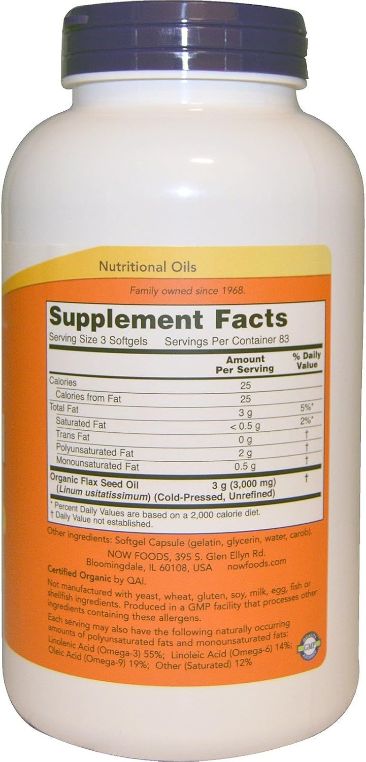 NOW FLAX SEED OIL ORGANIC 24 FL OZ_1