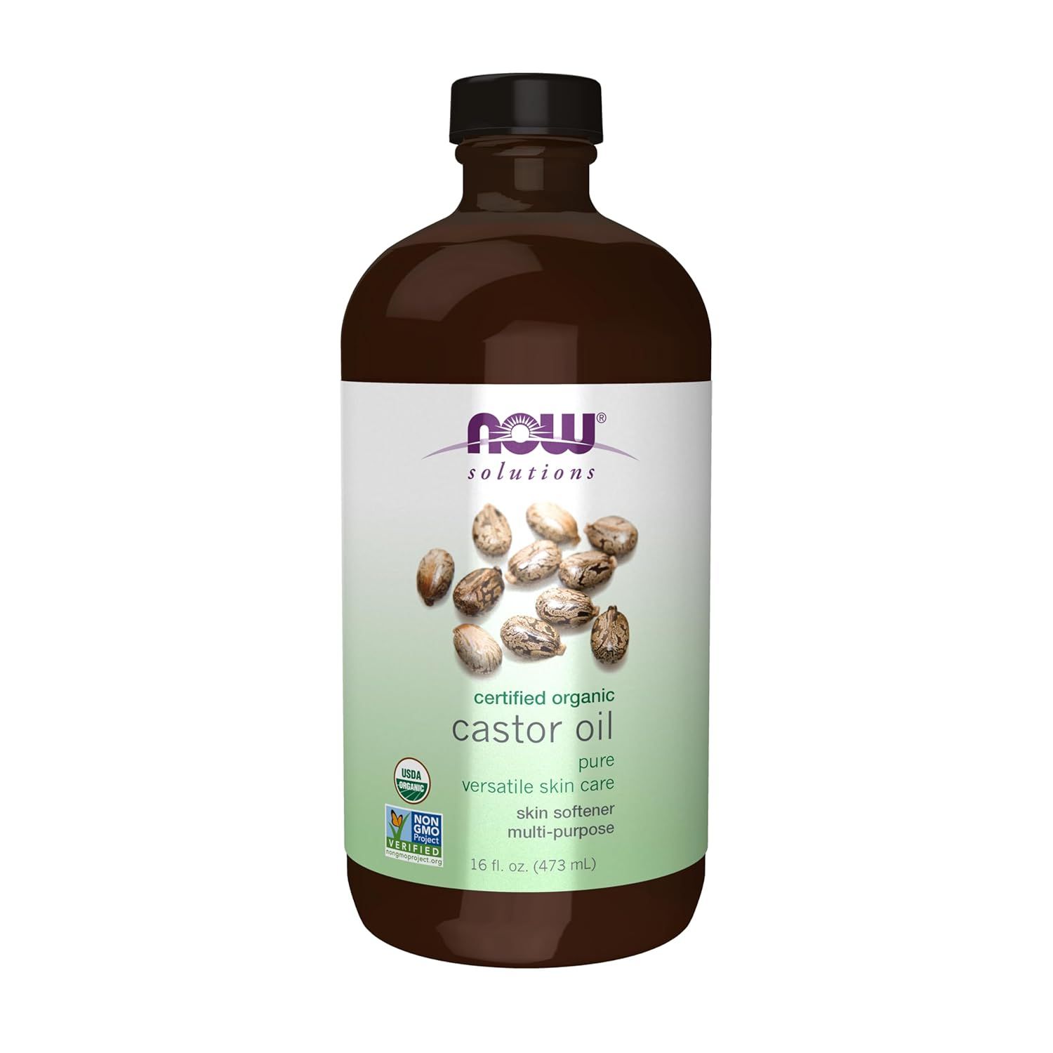 NOW ORGANIC CASTOR OIL  8 OZ_0