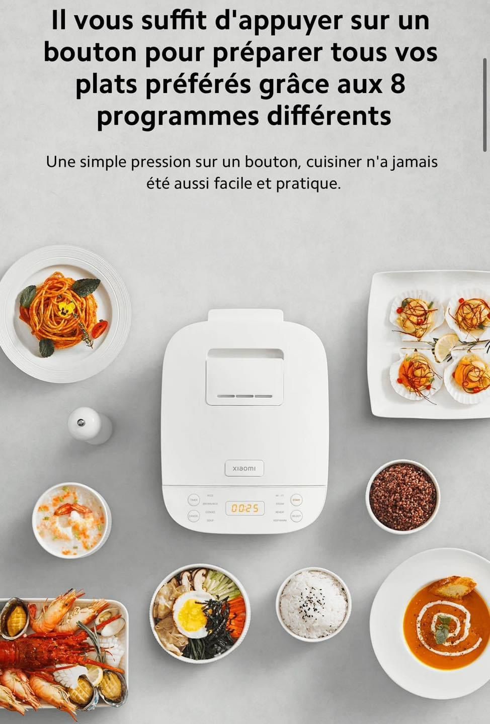 Xiaomi Smart Multifunctional Rice Cooker Des plats délicieux et savoureux grâce à une cuisson précise_1