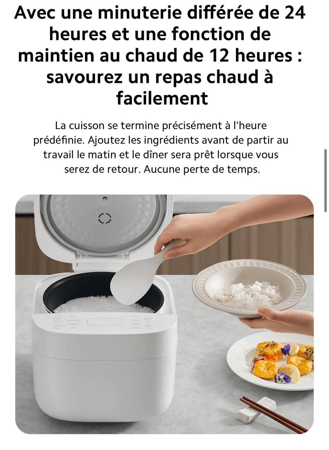 Xiaomi Smart Multifunctional Rice Cooker Des plats délicieux et savoureux grâce à une cuisson précise_4