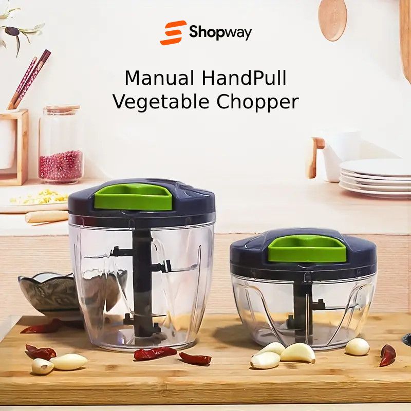 Mini Speedy Chopper - Manual Hand Pull Vegetable & Meat Mini Turbo Cutter_0