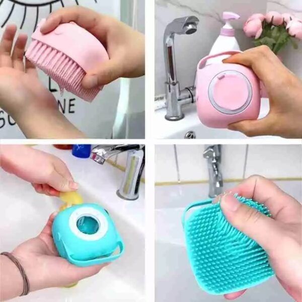 Soft Silicone Bath Brush with Hook – Non-Toxic Back Scrubber_1