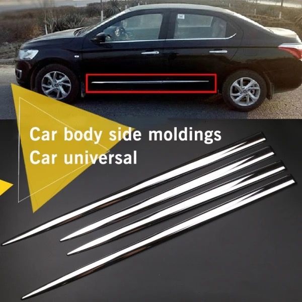 Universal car side door chrome moldings _0