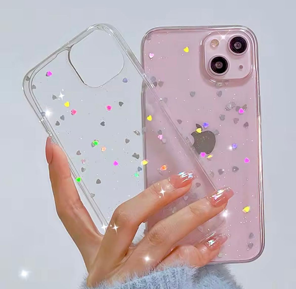 Clear Iphone Glitter Phone Case_0