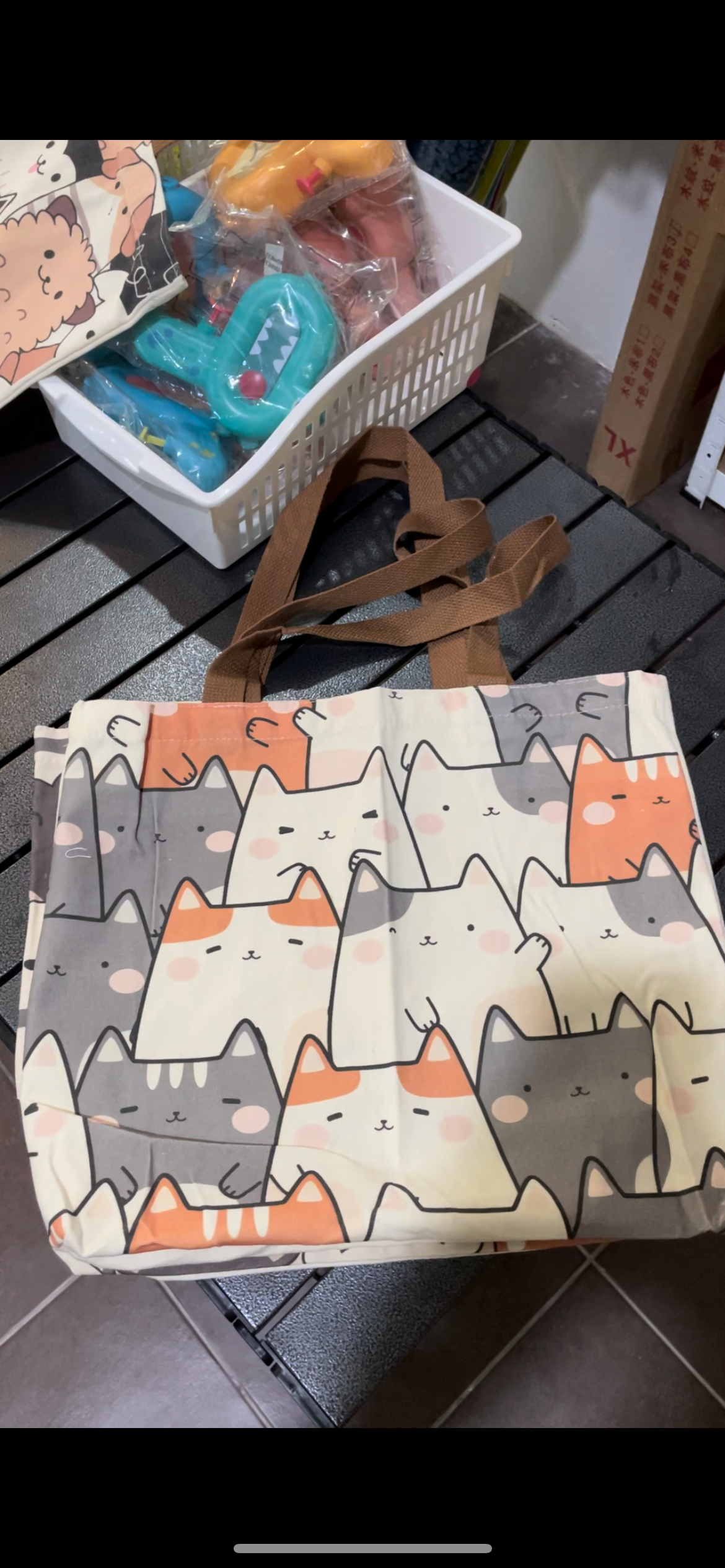 Cat Themed Tote Bag _5