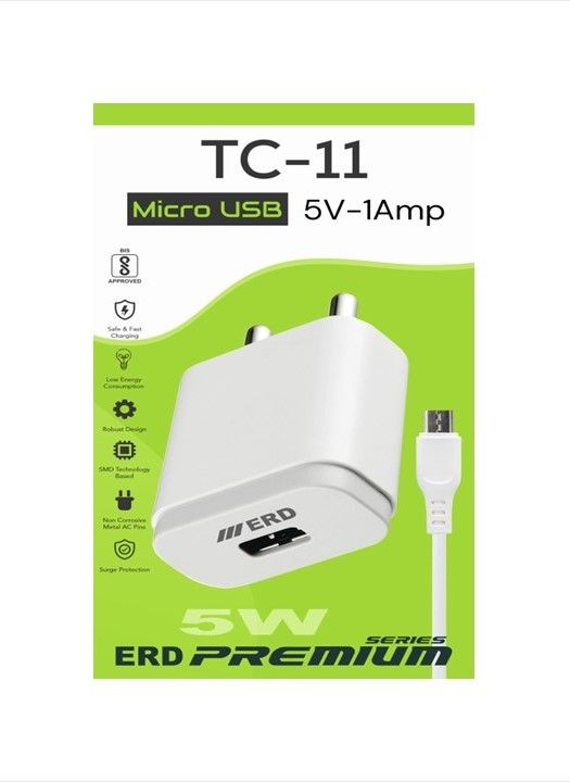 ERD TC-11 1Amp.  with Micro USB Cable Mobile Charger_0