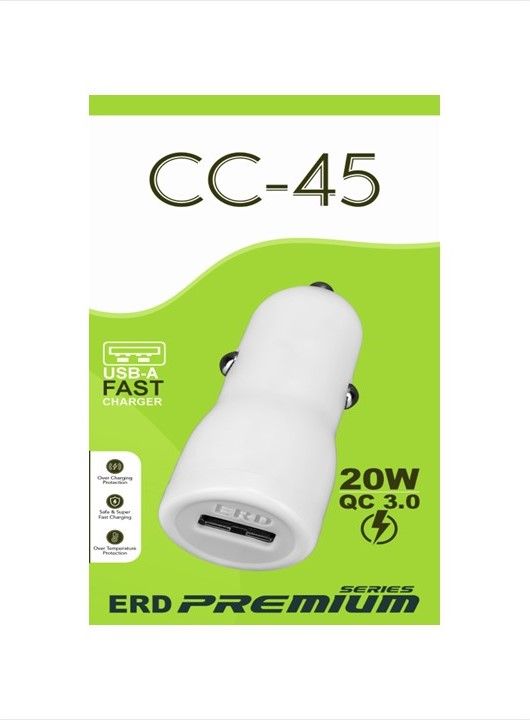 ERD CC-45 Car Charger 20W QC Protocol (FAST CHARGER)_0