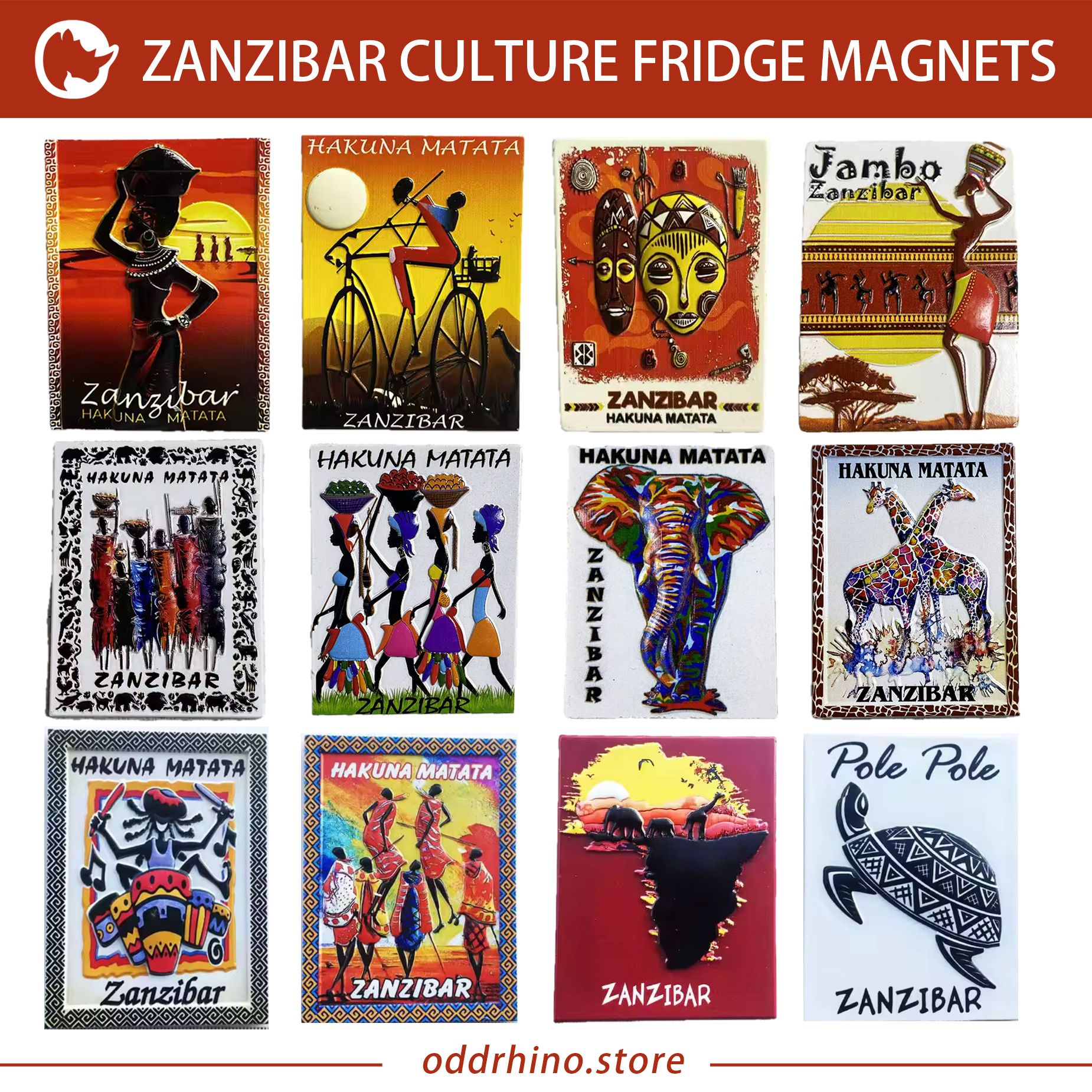 Zanzibar culture Fridge magnets_0