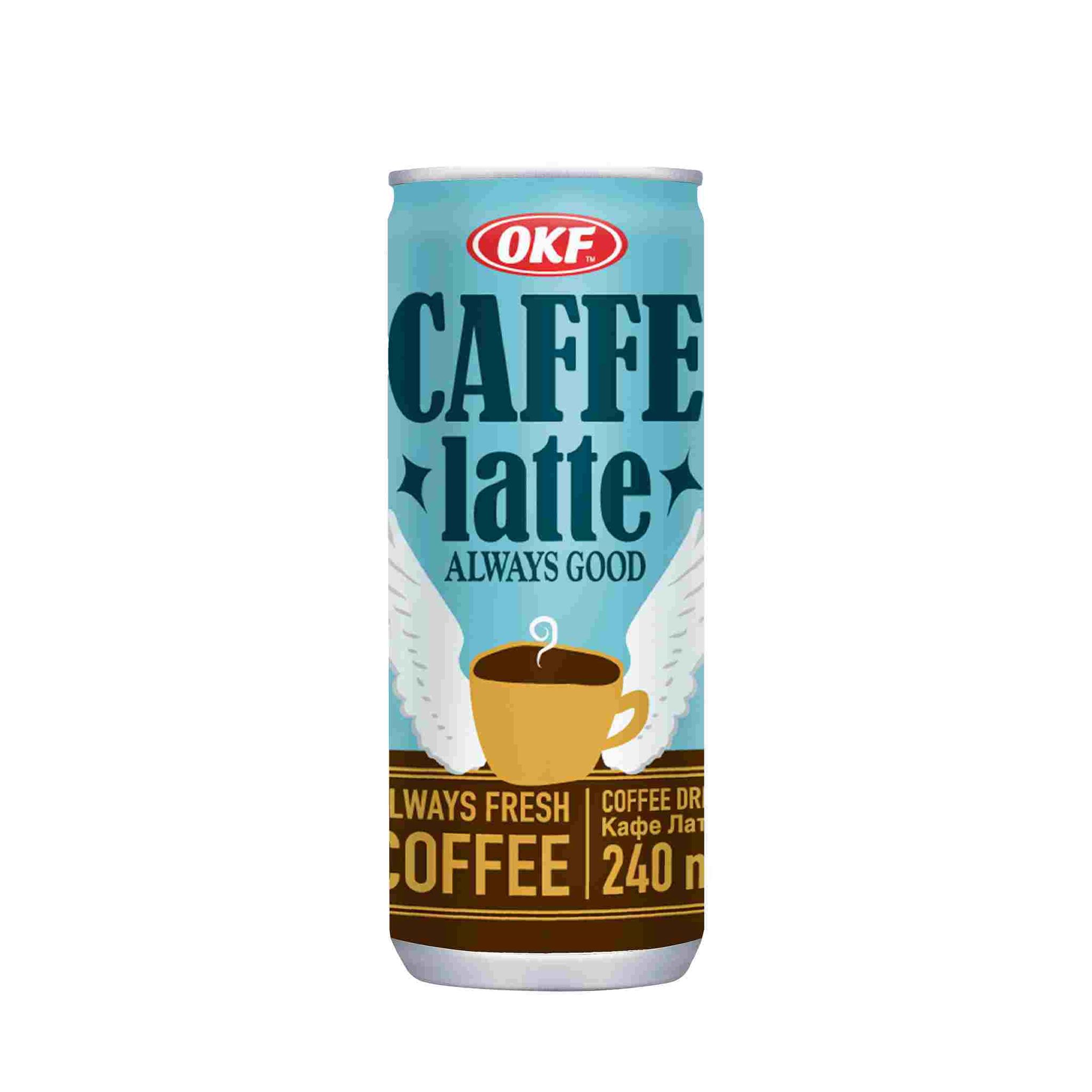 OKF Caffe Latte Coffee Drink, 240ml Can_0