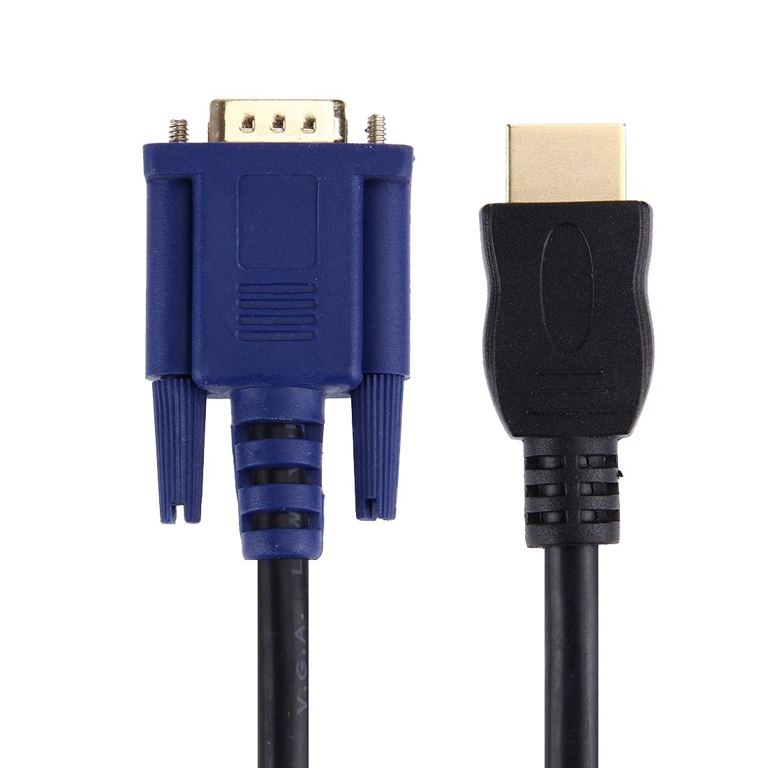 1.8m HDMI Male to VGA Male 15PIN Video Cable(Black)_3