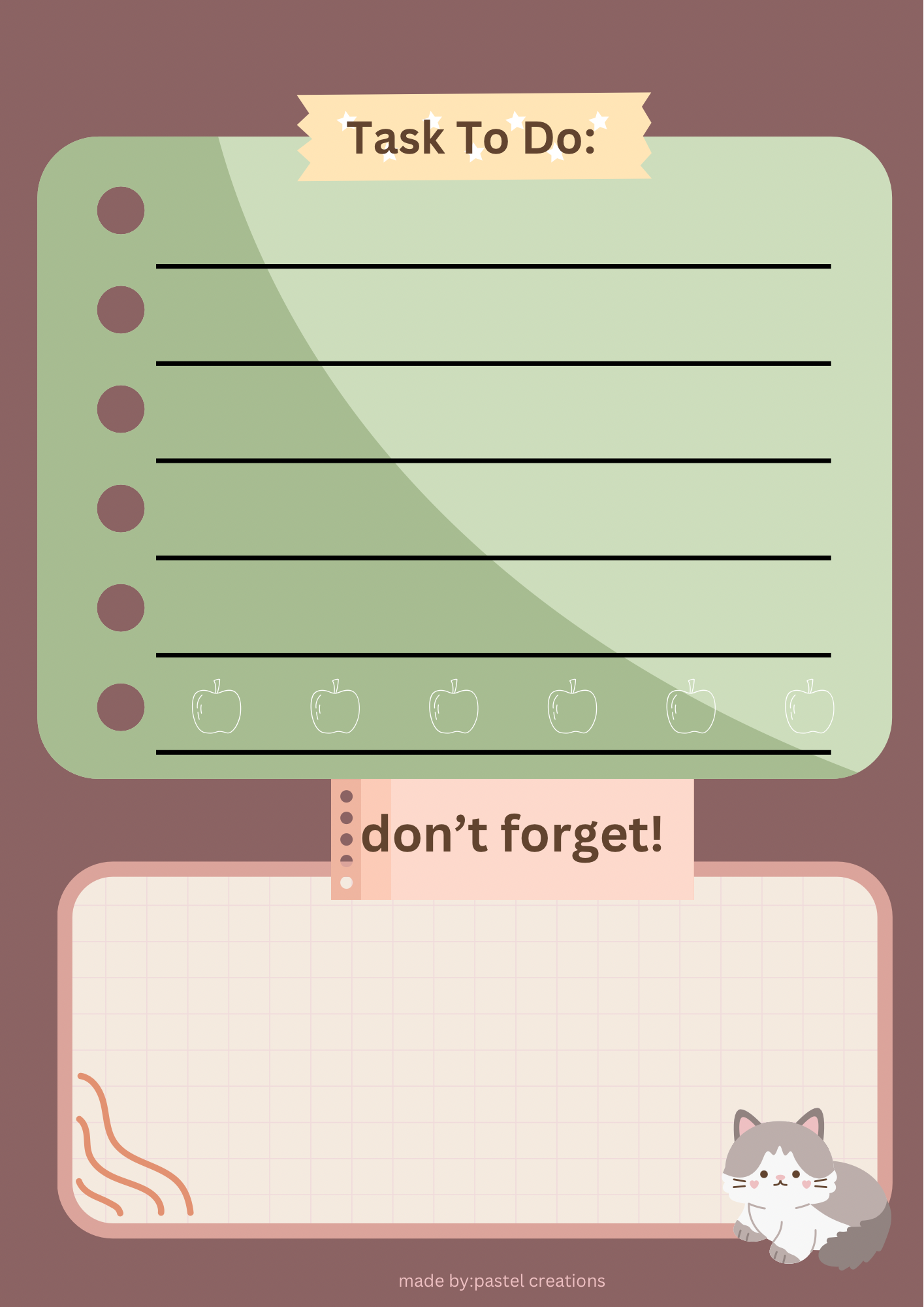 Willow Memo Notepad in Brown background A4 size (20 sheets)_0