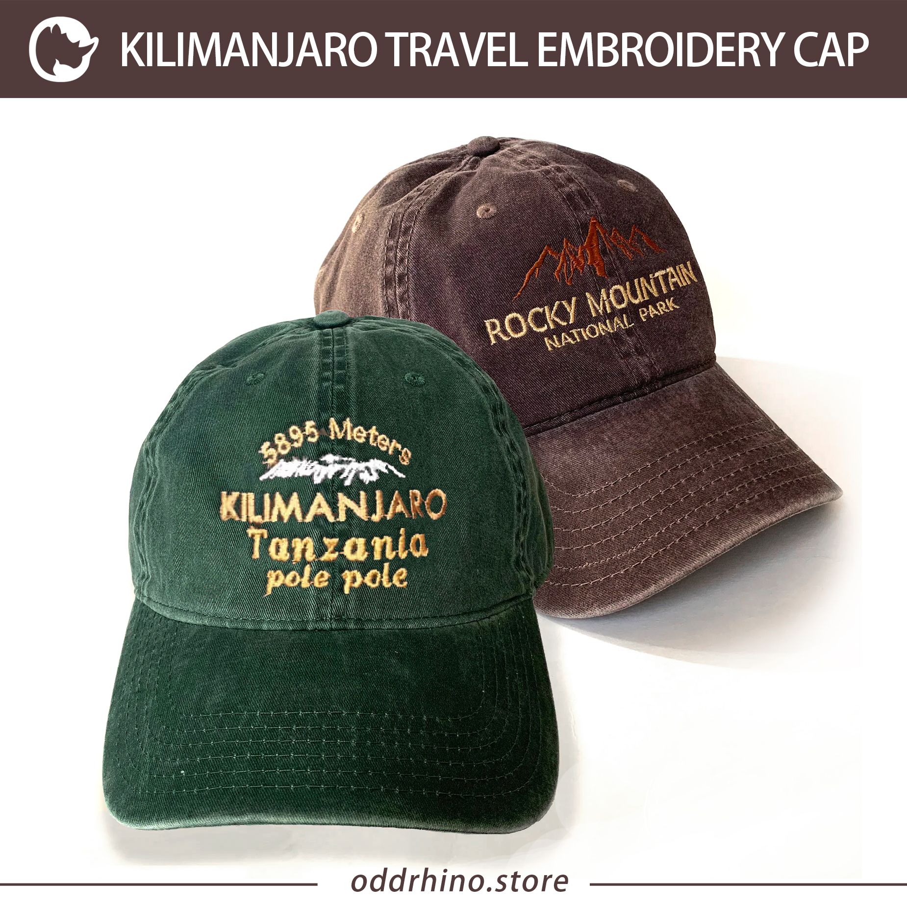 Kilimanjaro travel Embroidery cap_0