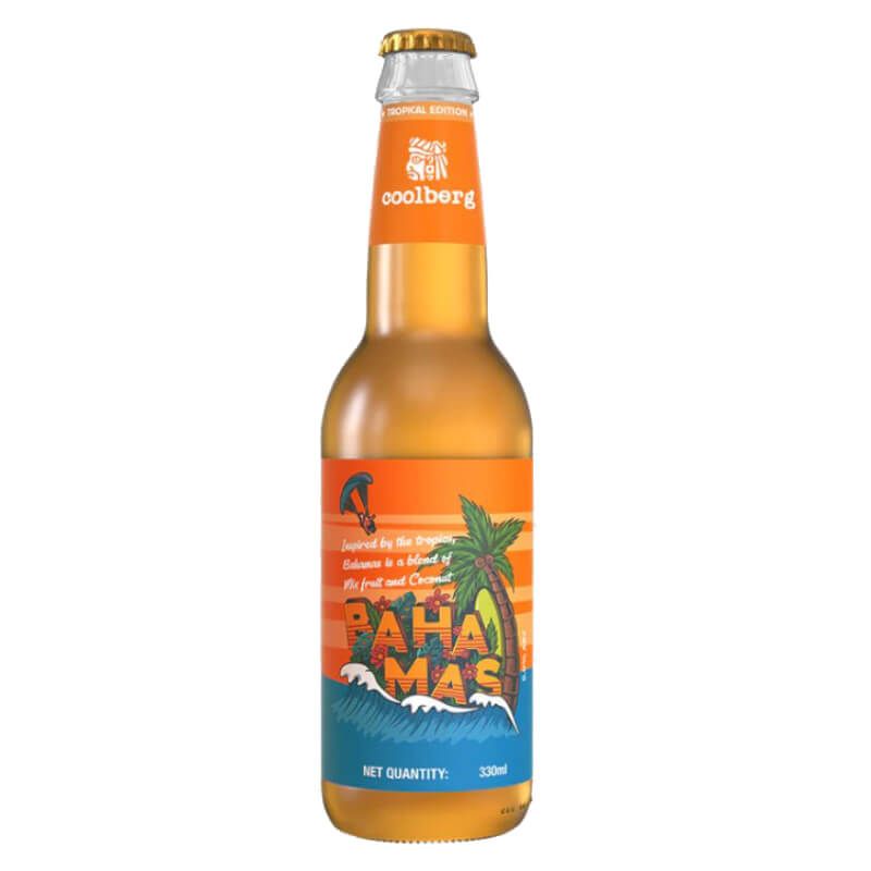 Coolberg Tropical Bahamas Mixed Fruit & Coconut Non-Alcoholic Beer, 330ml_0