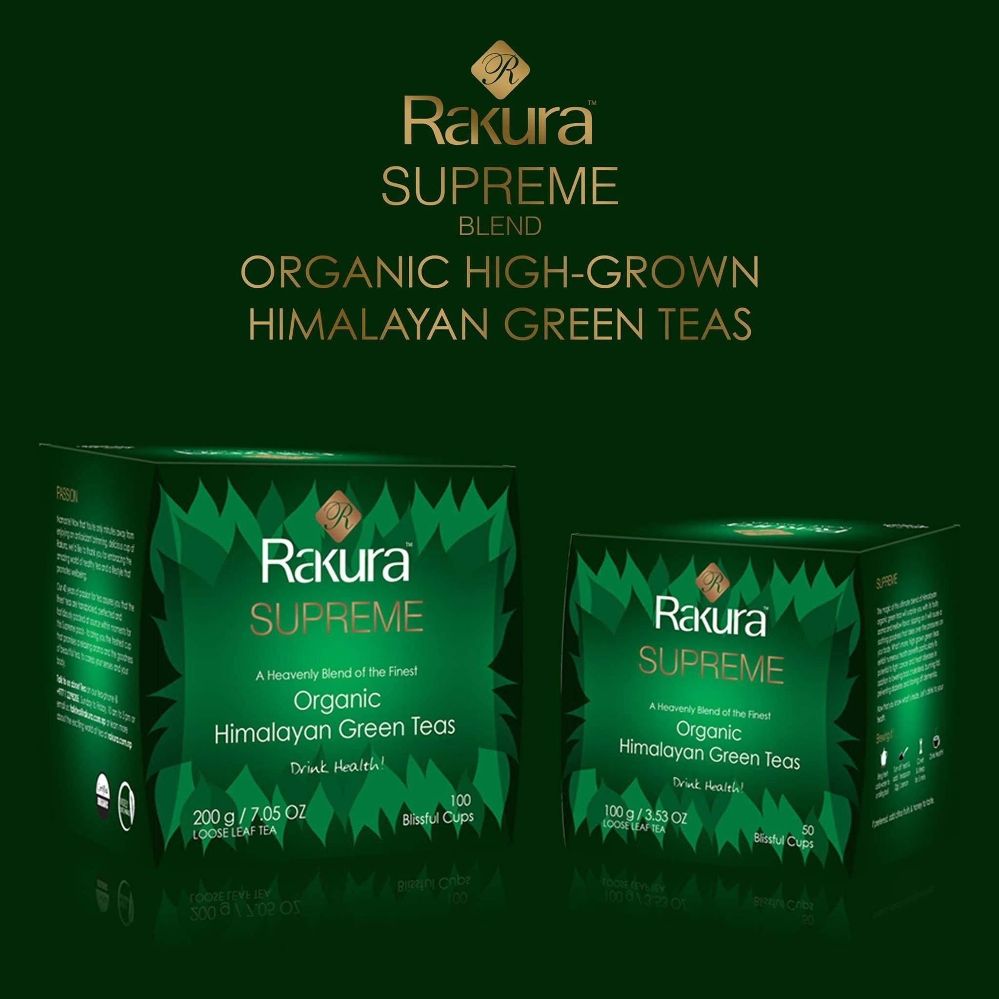 Rakura Supreme Organic Himalayan Green Tea, 100gm_0