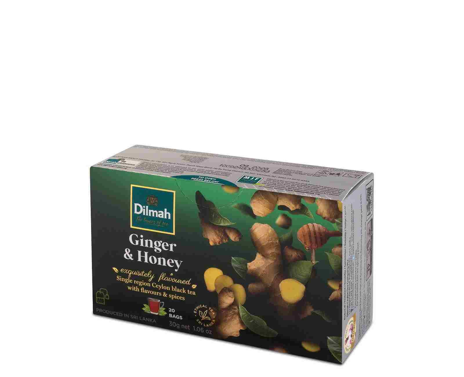 Dilmah Ginger & Honey Fruit Tea, 20pc Tea Bags_0