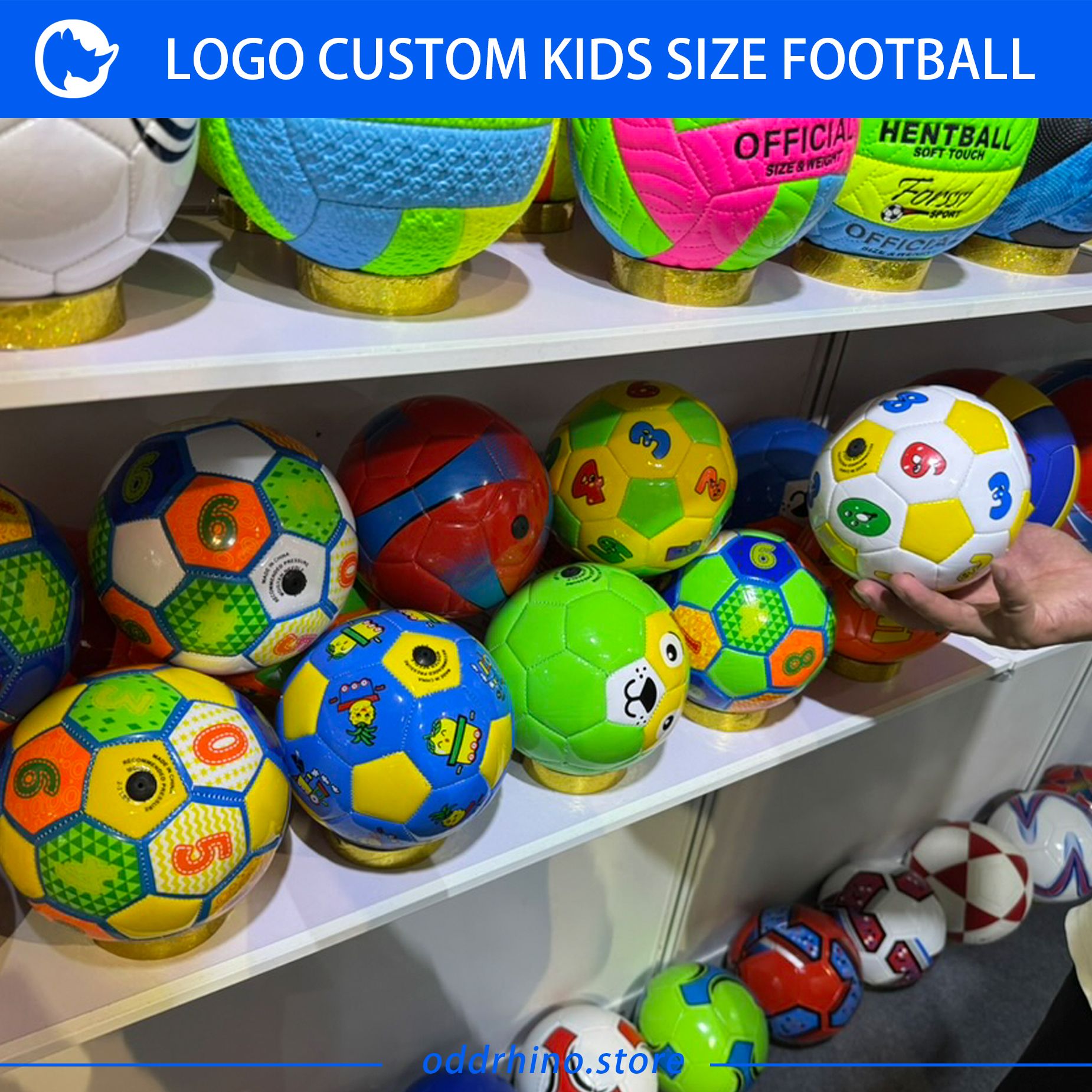 LOGO custom kids size football_1