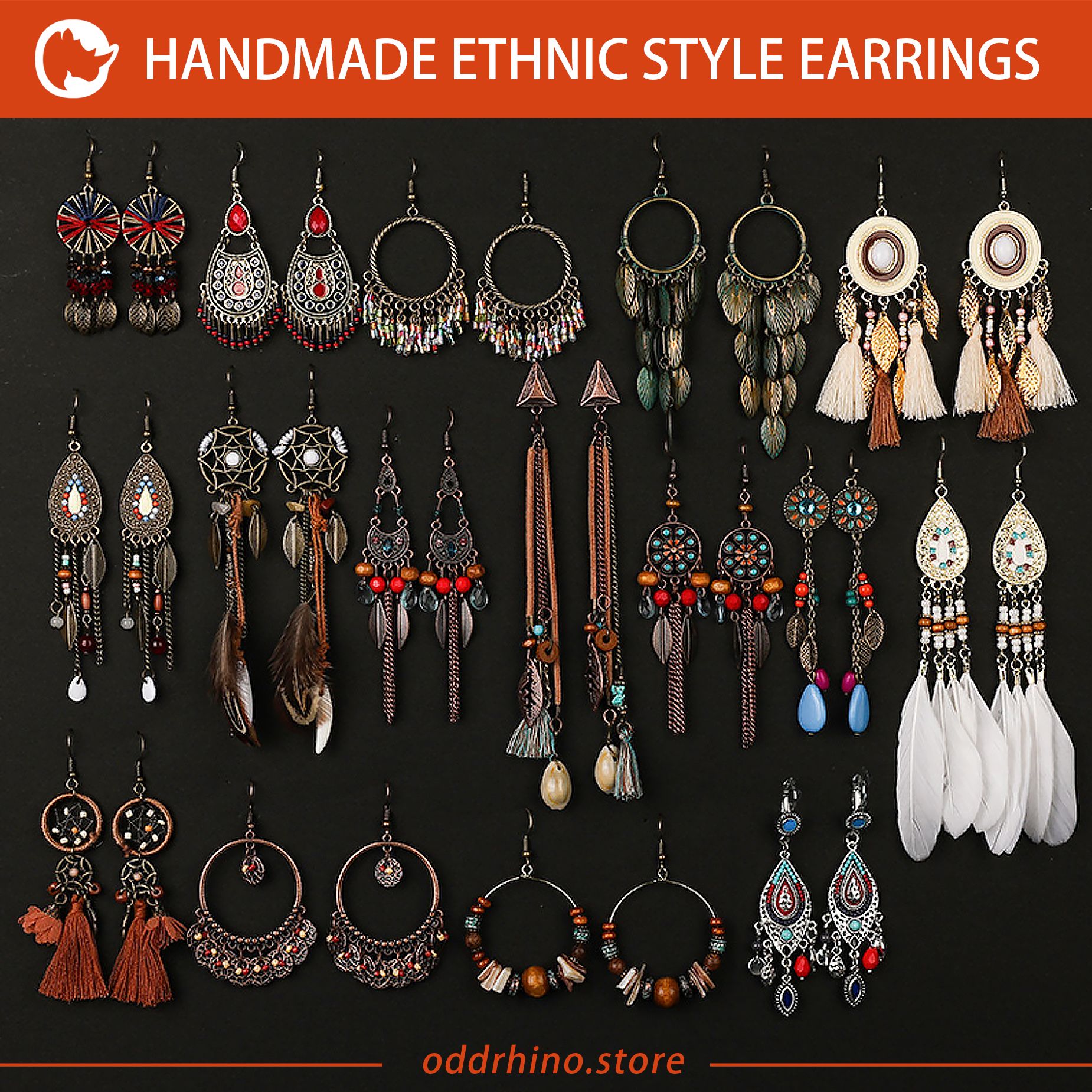 Handmade ethnic style earrings_1