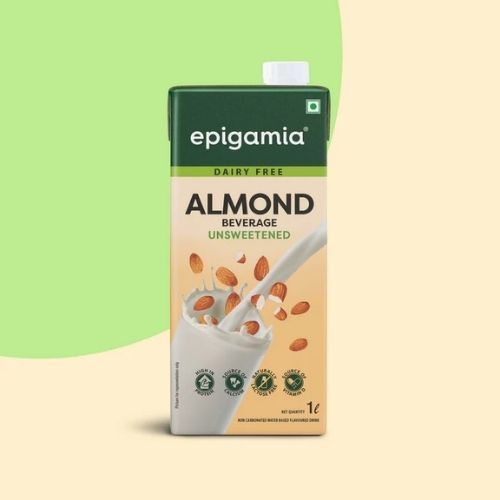 EPIGAMIA ALMOND MILK UNSWEETENED 1L_0