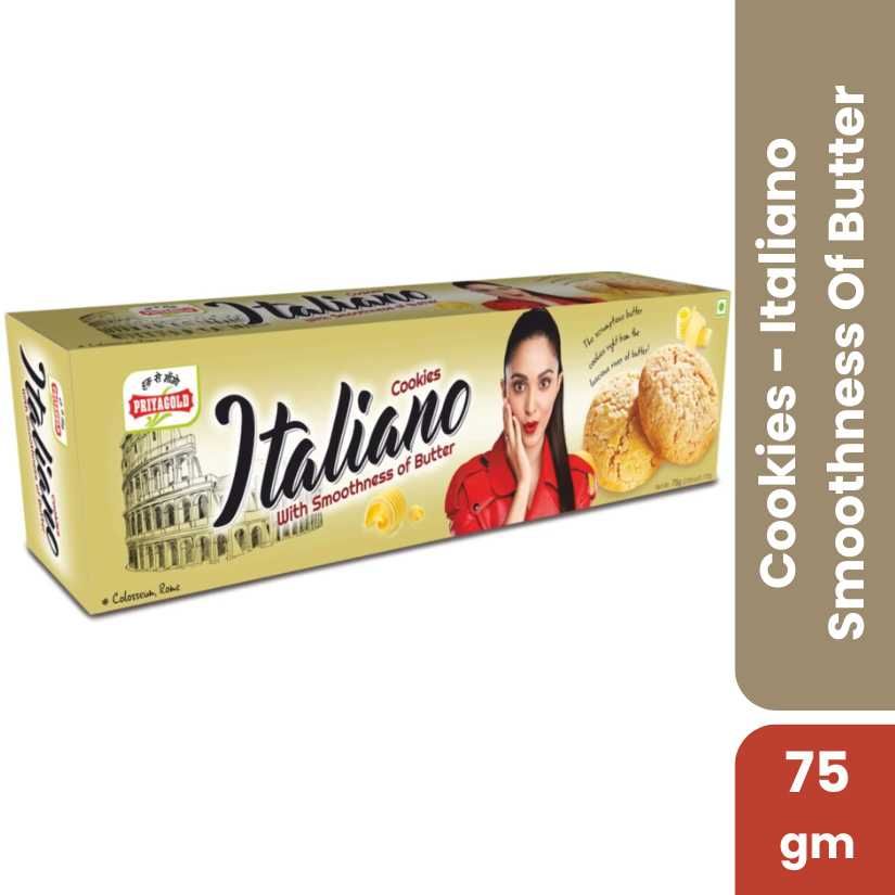 Priyagold Cookies - Italiano Smoothness Of Butter, 75g_0